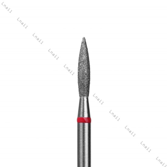Fresa Diamante Fiamma Ø2,1mm Anello Rosso LL 10,0mm
