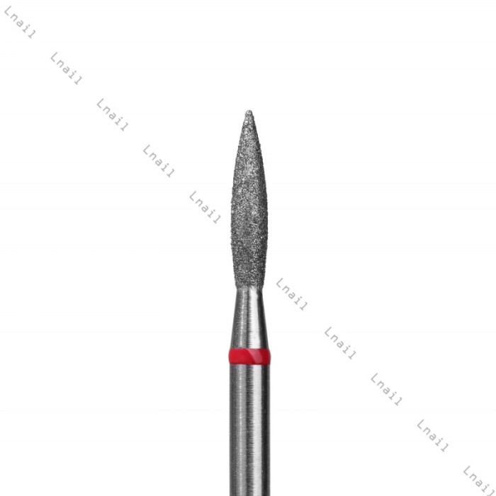 Fresa Diamante Llama Ø2,1mm Anillo Rojo LT 10,0mm