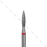 Fresa Diamante Llama Ø2,1mm Anillo Rojo LT 10,0mm