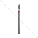 Diamantfräser Flamme Ø2,1mm Roter Ring AL 8,0mm