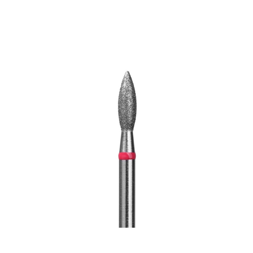 Fresa Diamante Llama Ø2,5mm Anillo Rojo LT 8,0mm