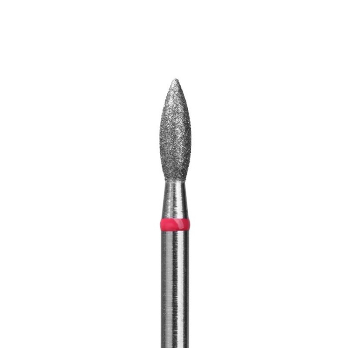 Fresa Diamante Llama Ø2,5mm Anillo Rojo LT 8,0mm