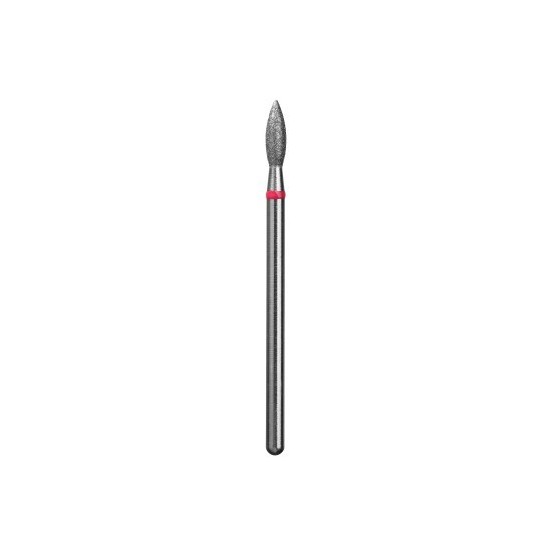 Fresa Diamante Llama Ø2,5mm Anillo Rojo LT 8,0mm