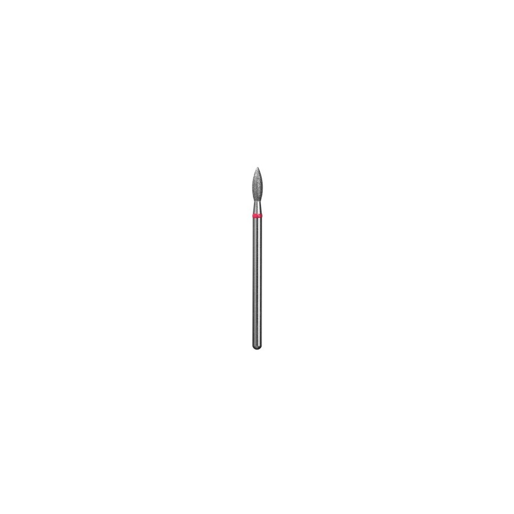 Fresa Diamante Llama Ø2,5mm Anillo Rojo LT 8,0mm
