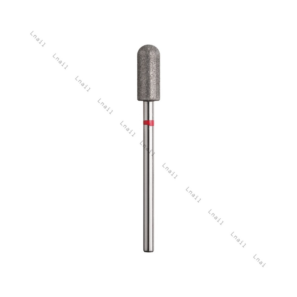 Fresa Diamante Cilindro Ø5,0mm Anillo Rojo LT 12,0mm