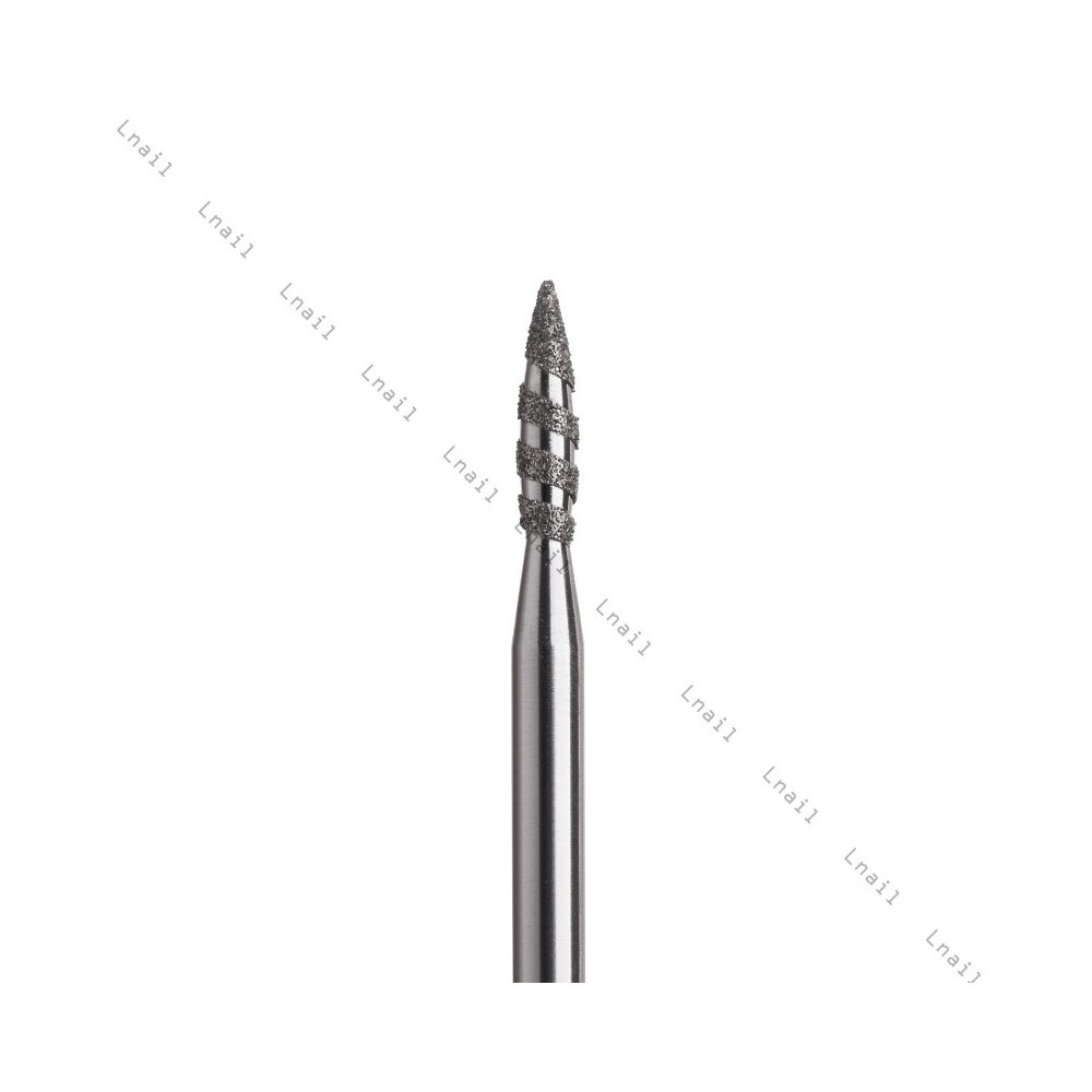 Diamantfräser Tornado Ø2,1 mm Blauer Ring AL 8,0 mm