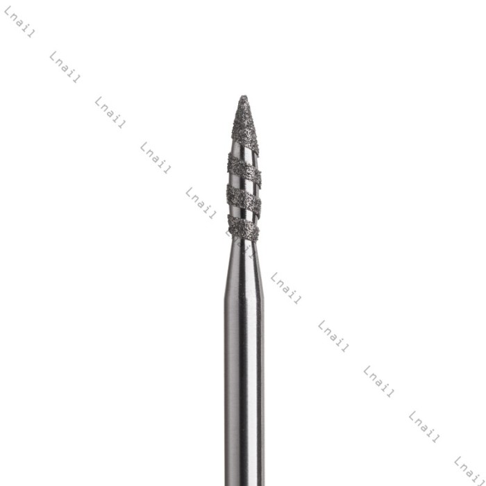 Fresa Diamante Tornado Ø2,1 mm Anello Blu LL 8,0 mm