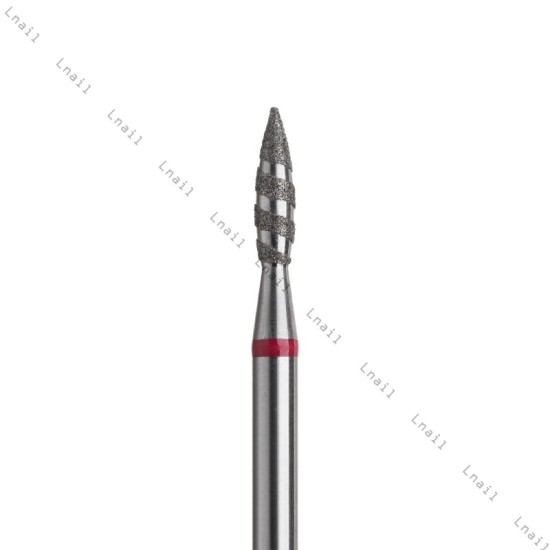 Diamantfräser Tornado Ø2,1 mm Roter Ring AL 8,0 mm