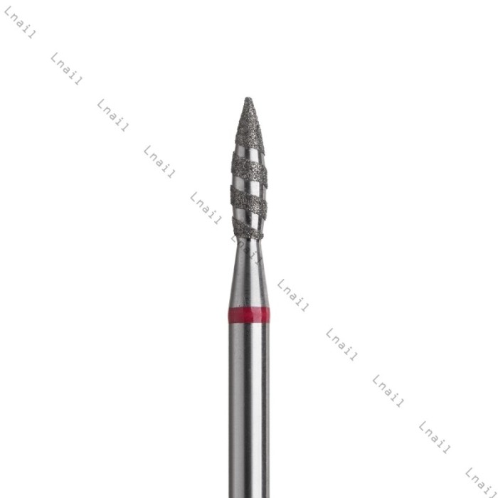 Fresa Diamante Tornado Ø2,1 mm Anillo Rojo LT 8,0 mm