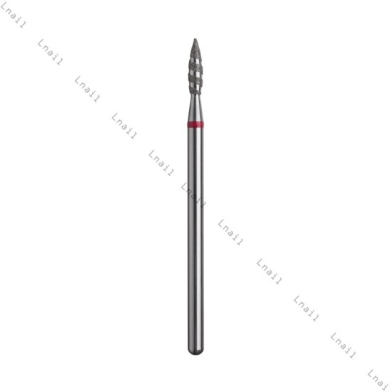 Fresa Diamante Tornado Ø2,1 mm Anello Rosso LL 8,0 mm