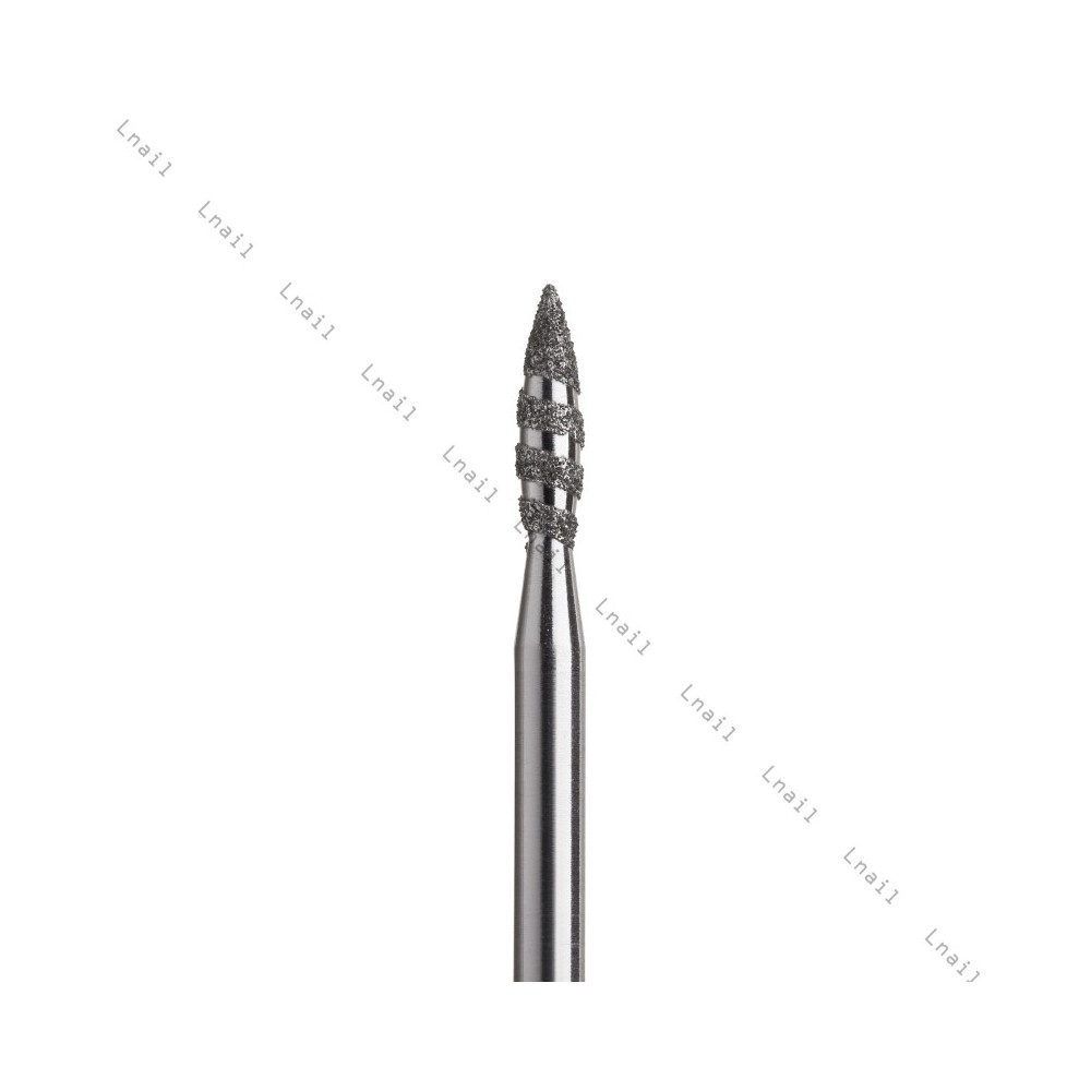 Diamantfräser Tornado Ø2,3 mm Blauer Ring AL 8,0 mm