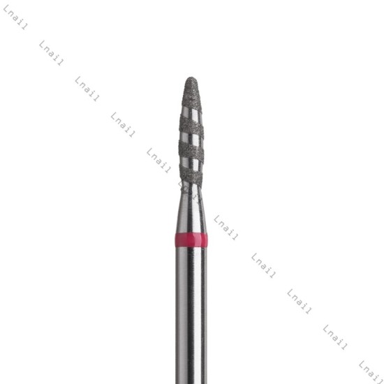 Fresa Diamante Tornado Ø1,8 mm Anillo Rojo LT 8,0 mm