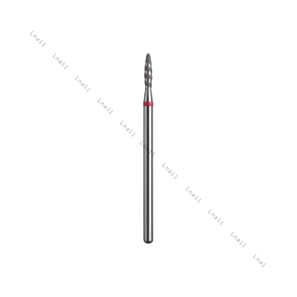 Fresa Diamante Tornado Ø1,8 mm Anello Rosso LL 8,0 mm