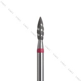Fresa Diamante Tornado Ø2,3 mm Anello Rosso LL 8,0 mm