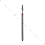 Fresa Diamante Tornado Ø2,3 mm Anello Rosso LL 8,0 mm