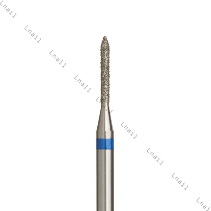 Diamantfräser Zylinder Ø1,2 mm Blauer Ring AL 8,0 mm