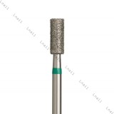 Алмазная фреза цилиндр Ø3,3 мм зелёная раб. длина 8,0 мм