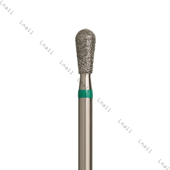 Diamantfräser Umgekehrter Konus Ø3,3 mm Grüner Ring AL 7,0 mm