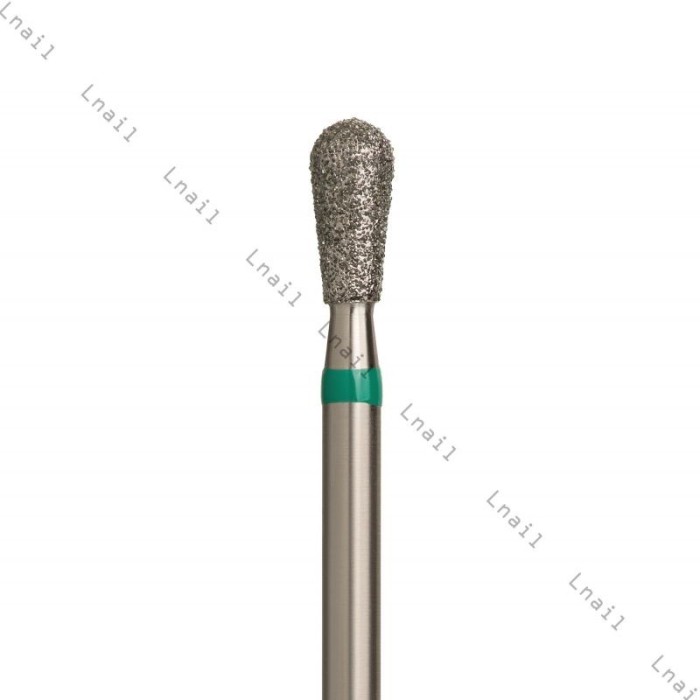 Diamantfräser Umgekehrter Konus Ø3,3 mm Grüner Ring AL 7,0 mm