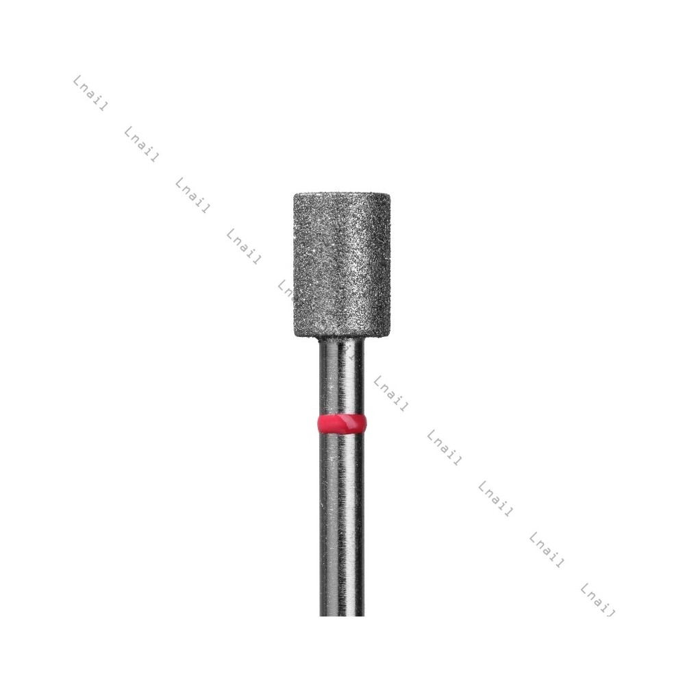 Fresa Diamante Cilindro Ø5,0 mm Anello Rosso LL 6,0 mm