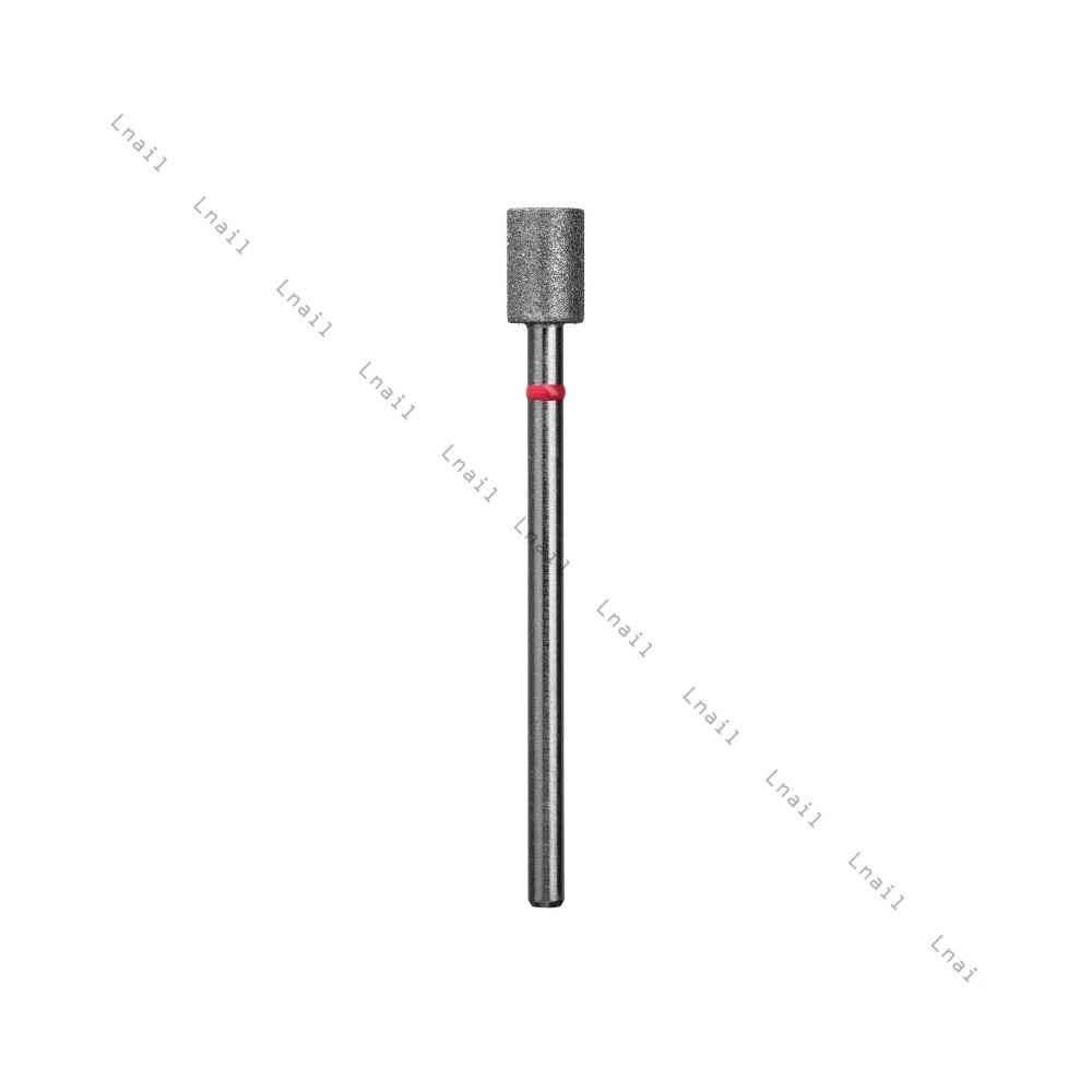 Fresa Diamante Cilindro Ø5,0 mm Anello Rosso LL 6,0 mm