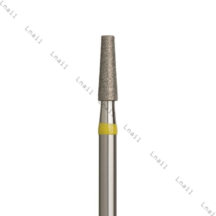 Fresa Diamante Cono Ø2,3 mm Anello Giallo LL 8,0 mm