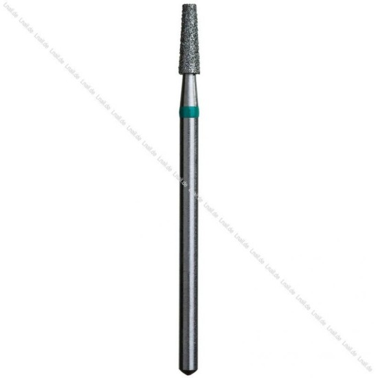 Fresa Diamante Cono Ø2,5 mm Anello Verde LL 8,0 mm