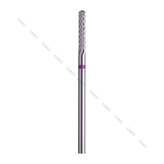 Carbide Bit Cylinder 2.3mm Violet Cross Cut WL 14.0mm