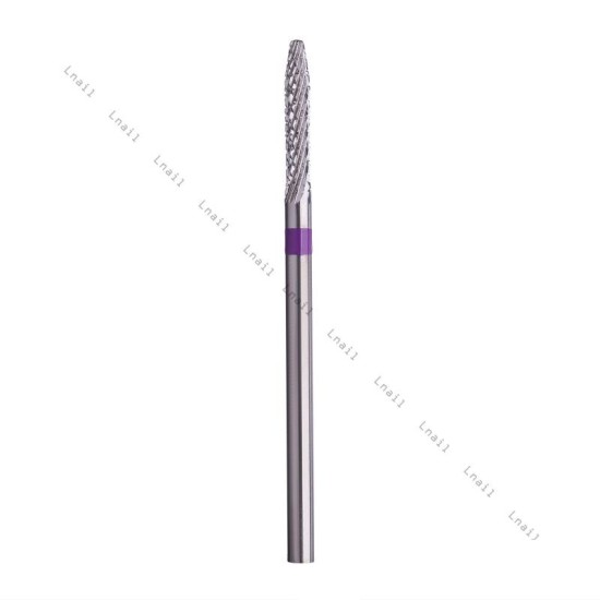 Fresa Cono 2.3mm Viola Taglio Incrociato LL 14.0mm