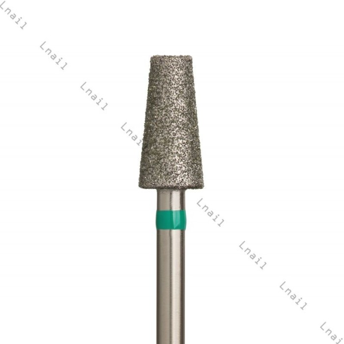 Fresa Diamante Cono Ø5,0 mm Anello Verde LL 10,0 mm