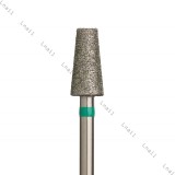Fresa Diamante Cono Ø5,0 mm Anello Verde LL 10,0 mm