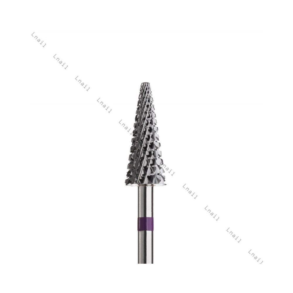Hartmetall Konus 6,0 mm Violett Kreuzverzahnung AL 14,5 mm