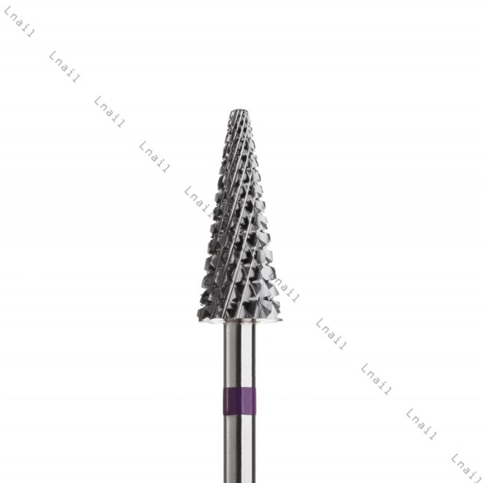 Hartmetall Konus 6,0 mm Violett Kreuzverzahnung AL 14,5 mm