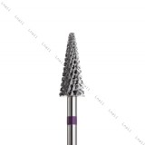 Hartmetall Konus 6,0 mm Violett Kreuzverzahnung AL 14,5 mm