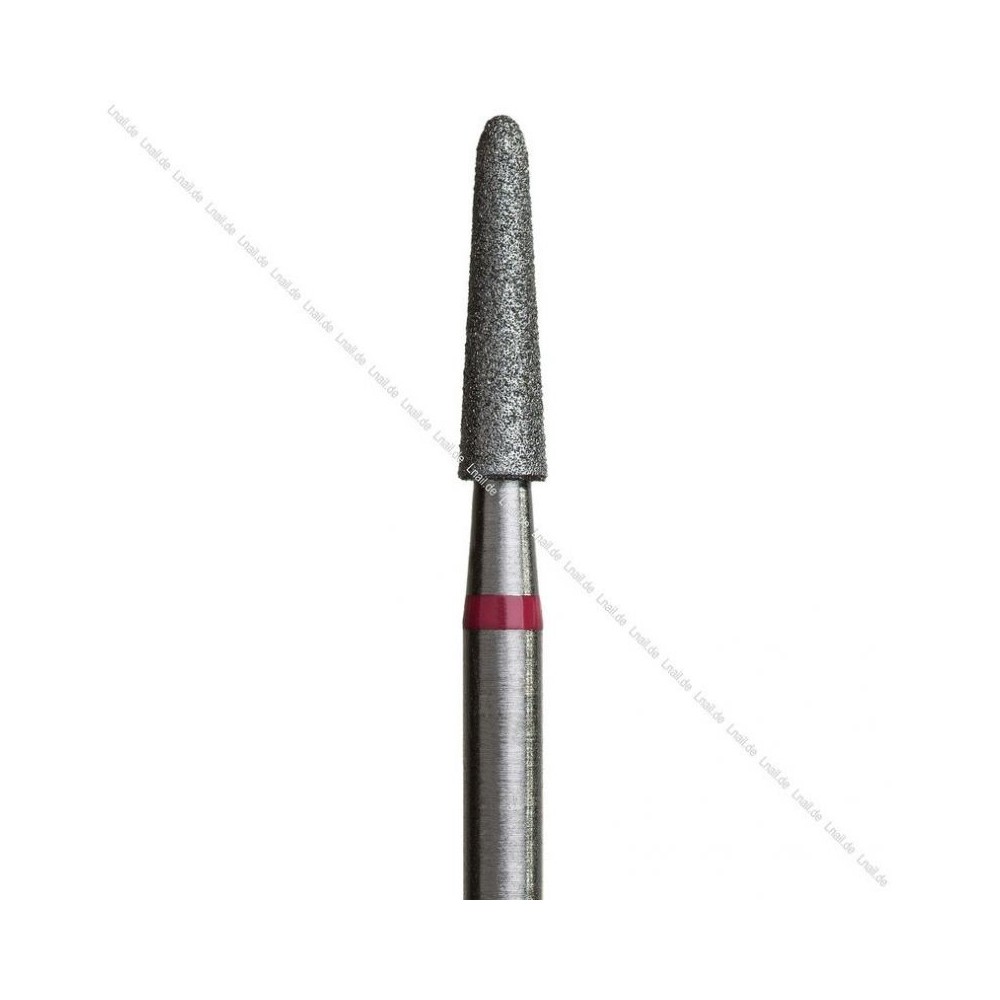 Fresa Diamante Cono Ø2,5 mm Anillo Rojo LT 10,0 mm