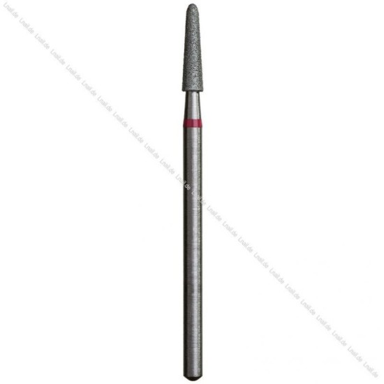 Fresa Diamante Cono Ø2,5 mm Anillo Rojo LT 10,0 mm
