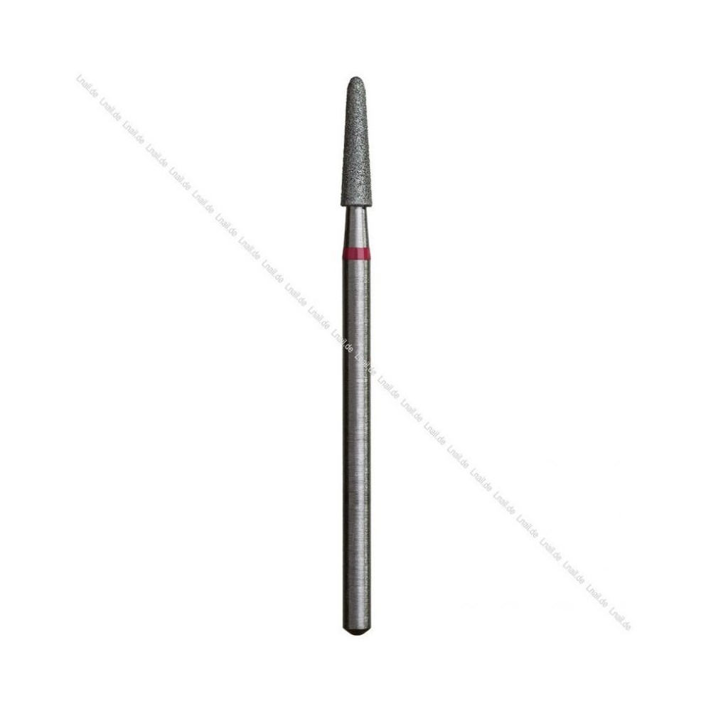 Fresa Diamante Cono Ø2,5 mm Anillo Rojo LT 10,0 mm