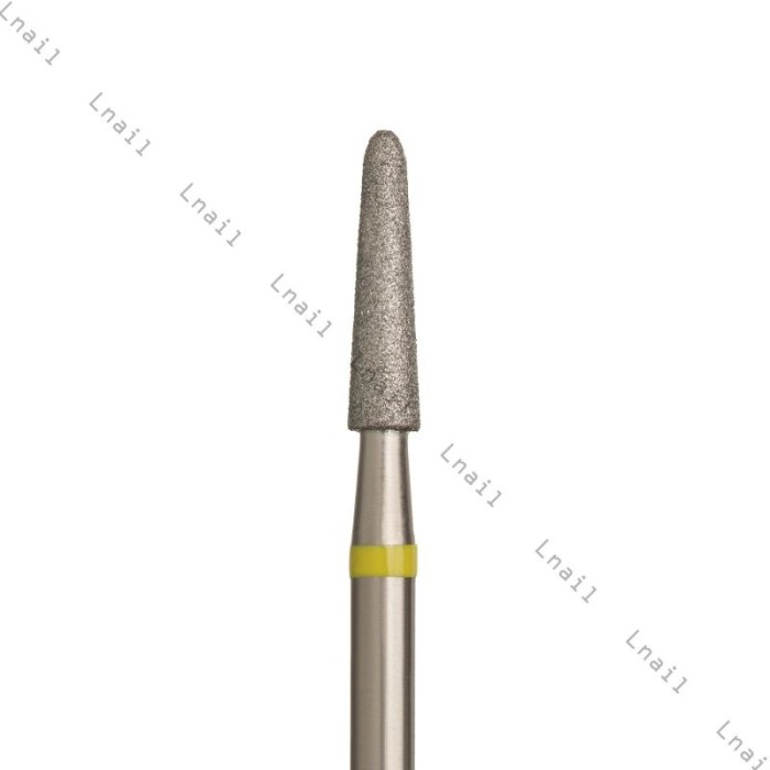 Diamond Bit Cone Ø2.5 mm Yellow Ring WL 10.0 mm