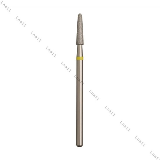 Fresa Diamante Cono Ø2,5 mm Anillo Amarillo LT 10,0 mm