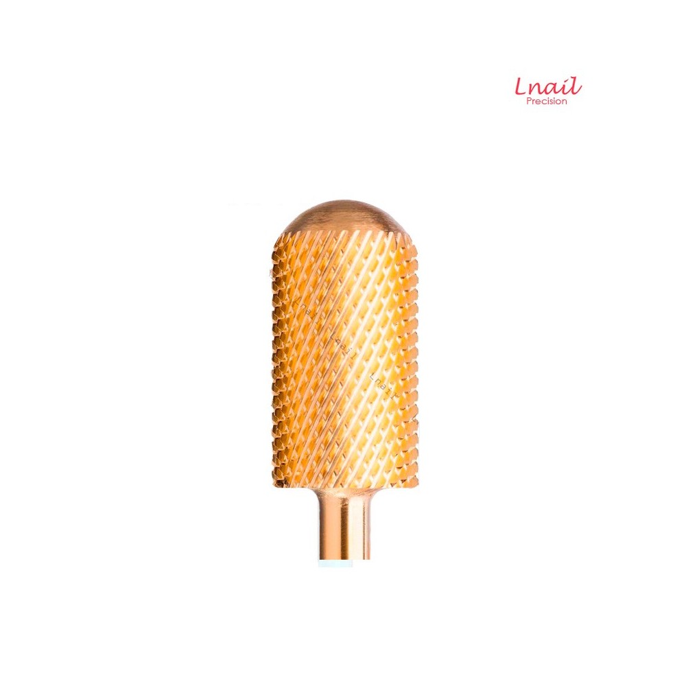Hartmetall Zylinder 6,6 mm Mittel Gold Kreuzverzahnung AL 12,7 mm L/R