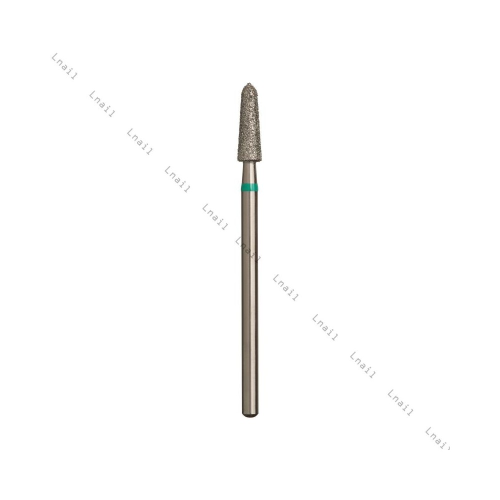 Fresa Diamante Cono Ø3,3 mm Anillo Verde LT 10,0 mm