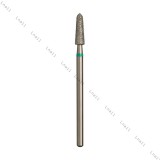 Fresa Diamante Cono Ø3,3 mm Anello Verde LL 10,0 mm