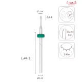 Fresa Cuticole Mais 1.6mm Grossa Taglio Incrociato LL 2.6mm L/R