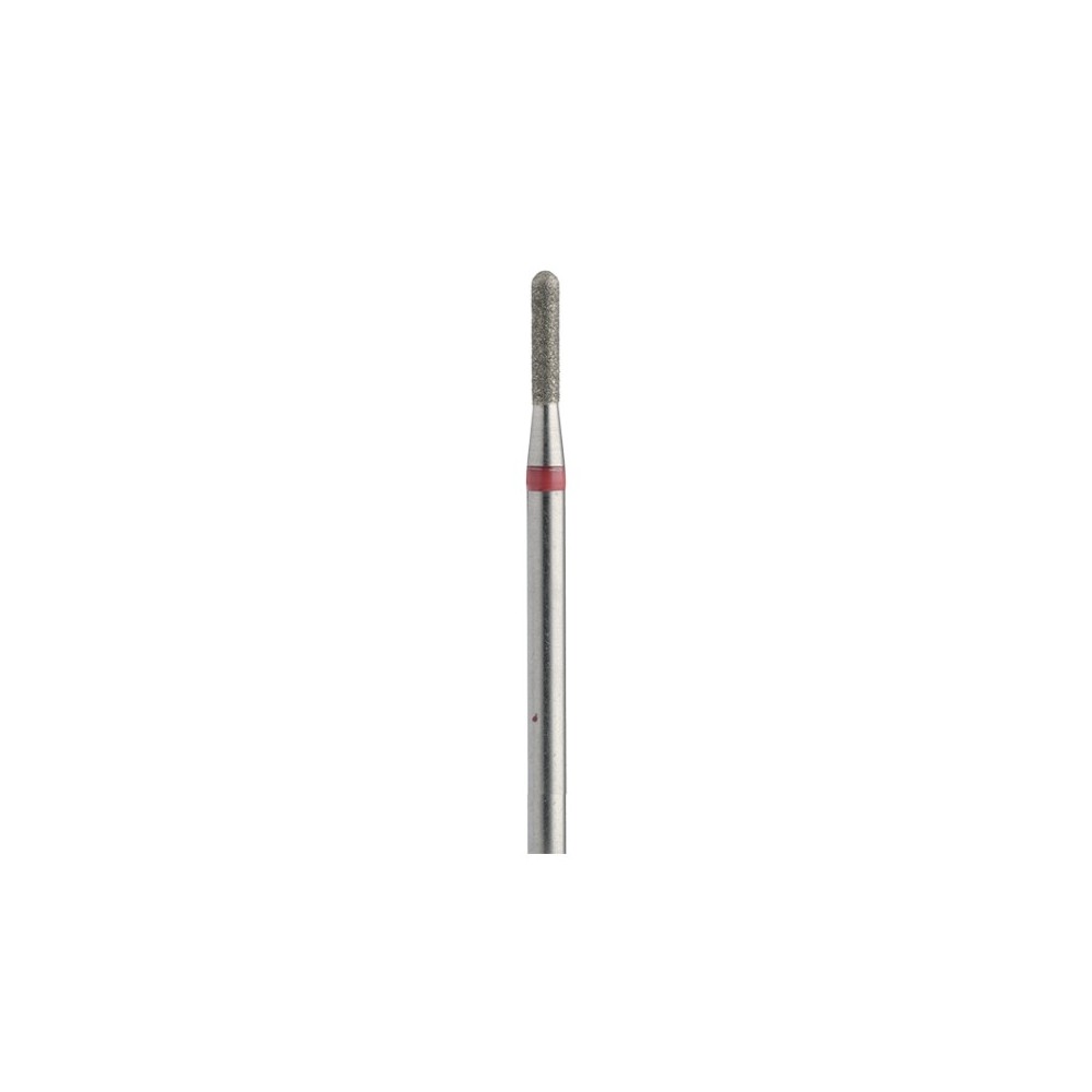 Fresa Diamante Cilindro Ø1,8 mm Anillo Rojo LT 8,0 mm