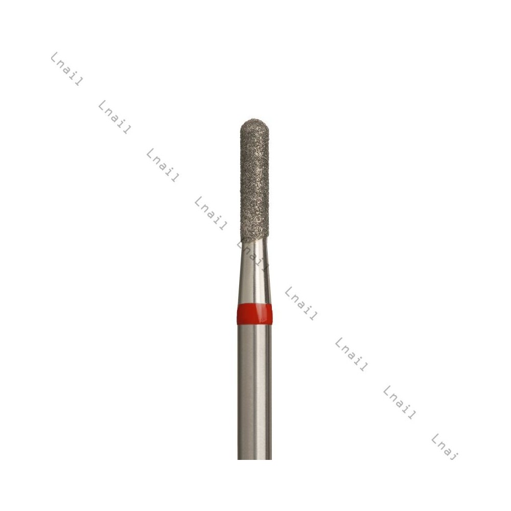 Fresa Diamante Cilindro Ø2,1 mm Anello Rosso LL 8,0 mm