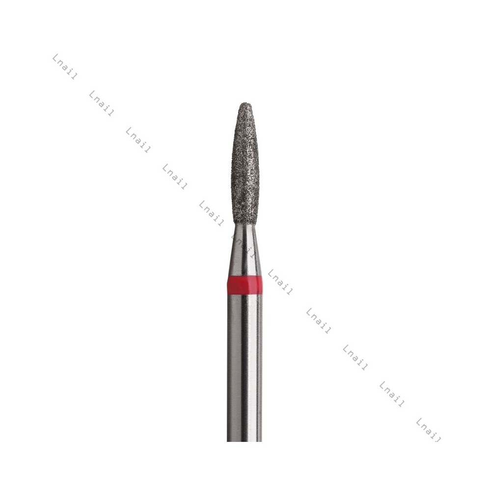 Fresa Diamante Llama Ø1,8 mm Anillo Rojo LT 8,0 mm