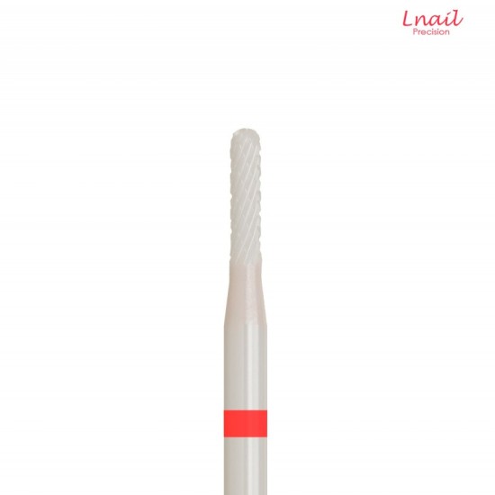 Ceramic Cuticle Cylinder Bit 1.6mm Fine Cross Cut WL 7.5mm