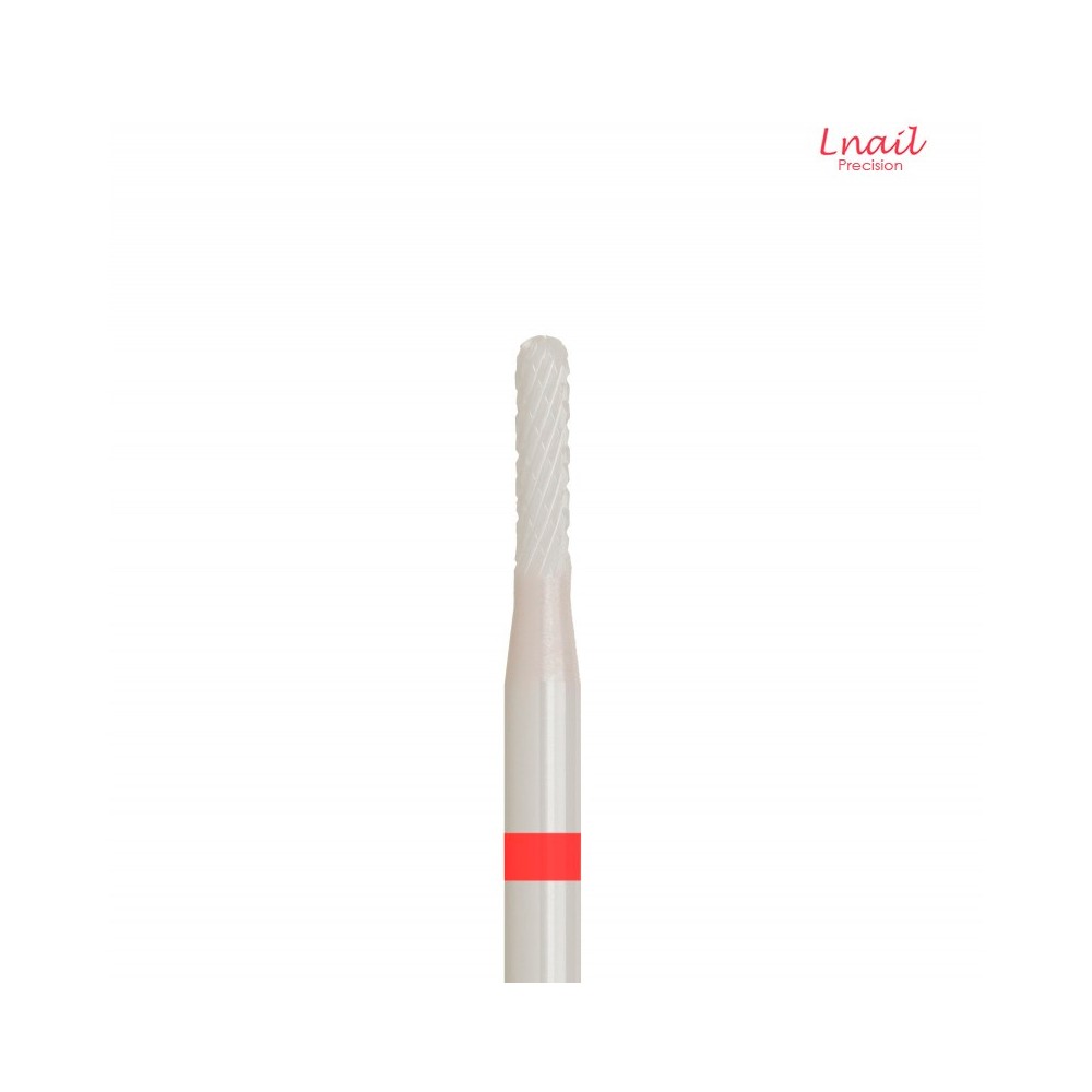 Ceramic Cuticle Cylinder Bit 1.6mm Fine Cross Cut WL 7.5mm