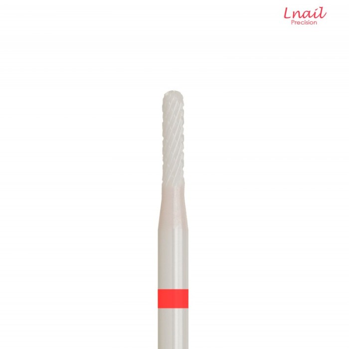 Ceramic Cuticle Cylinder Bit 1.6mm Fine Cross Cut WL 7.5mm