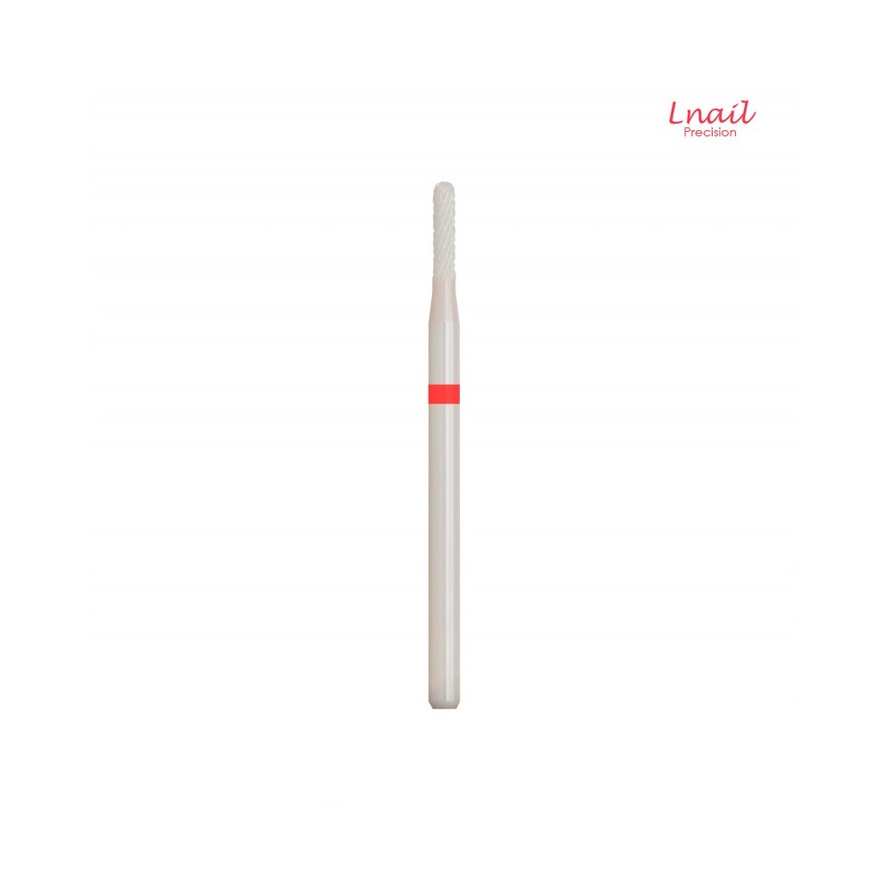 Ceramic Cuticle Cylinder Bit 1.6mm Fine Cross Cut WL 7.5mm